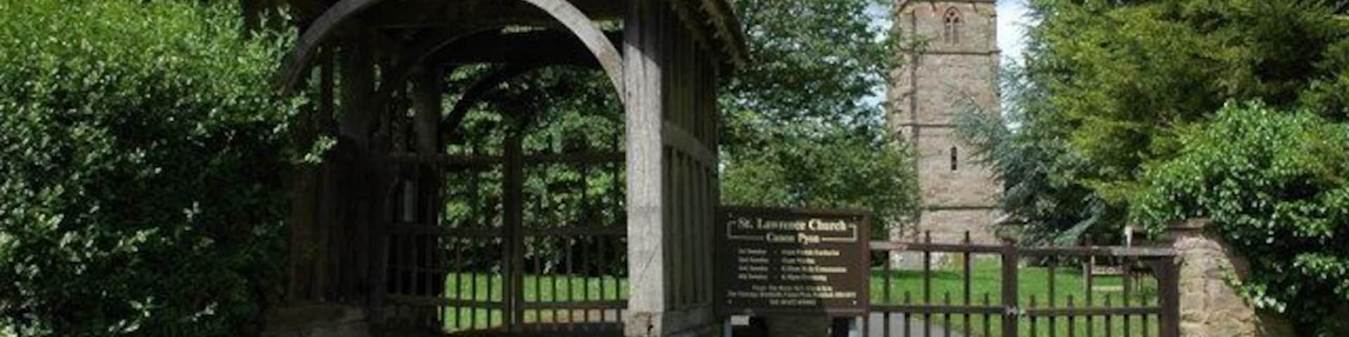 Lychgate and church at Canon Pyon