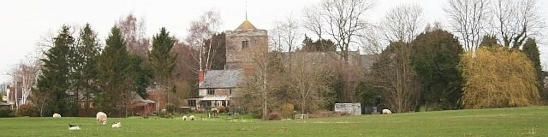 Allensmore Church from the South Taken from the footpath from Coed More Farm