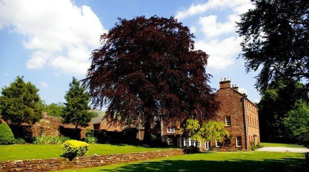 Melmerby Hall. Originally a Pele Tower, but remodelled twice in 18thC.