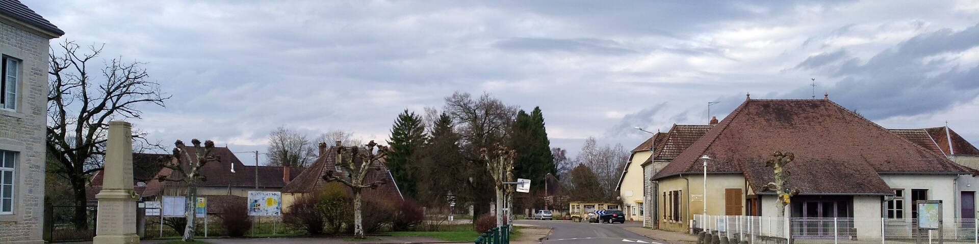 Ounans (Jura, France) en janvier 2018.