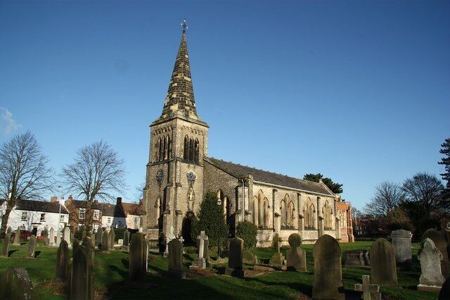 St.James' church, Rawcliffe, East Riding of Yorkshire, England. By W.Hurst and W.B.Moffatt of Doncaster in 1842, with chancel and vestry of 1910