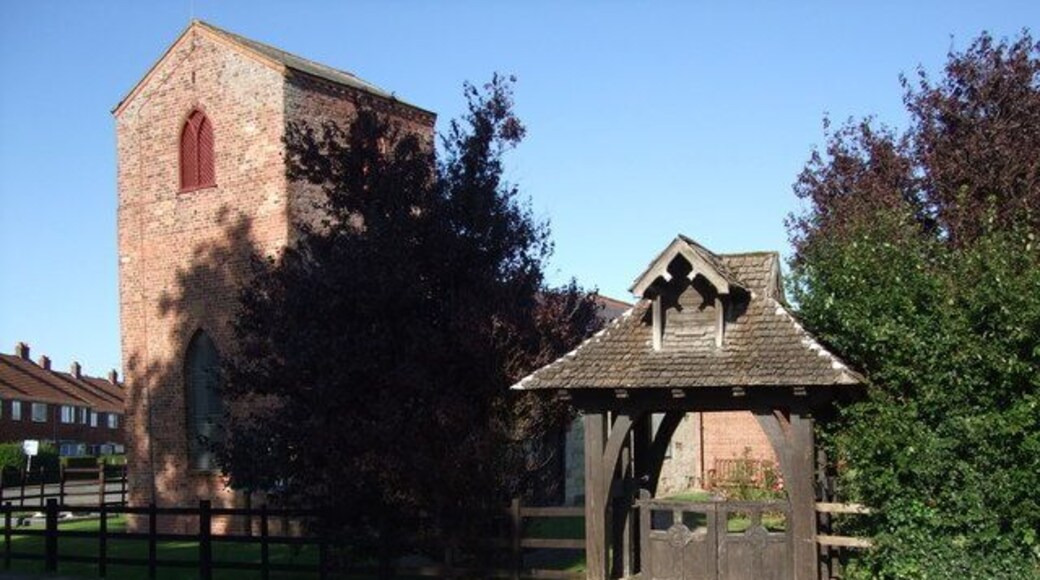 Lychgate at St Clements Church Sutton on Sea Given by Clarence Hayden in memory of his wife and son both of whom were killed in the First World War.