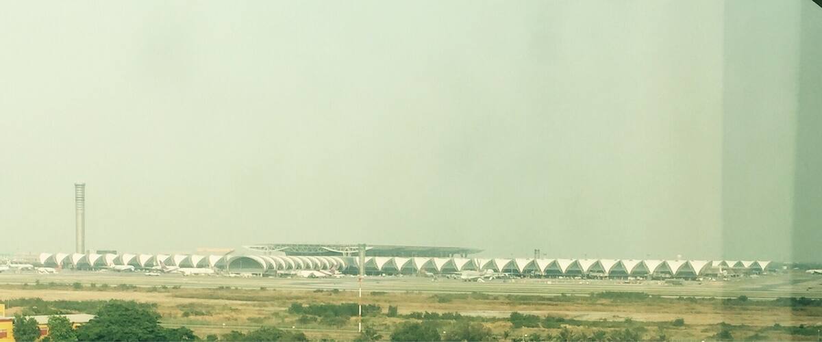 Looking at Bangkok Airport. It's a Big one!