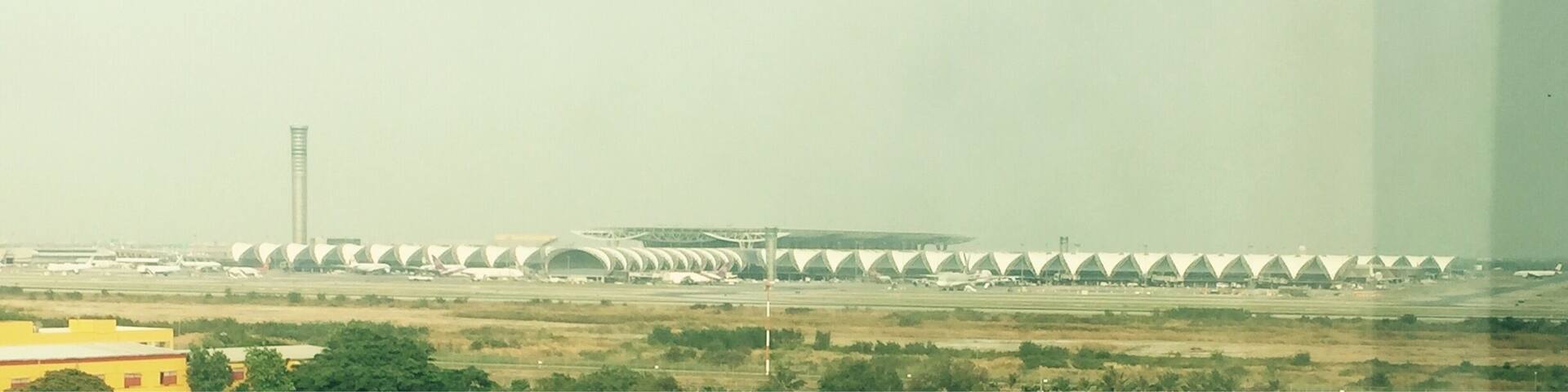 Looking at Bangkok Airport. It's a Big one!