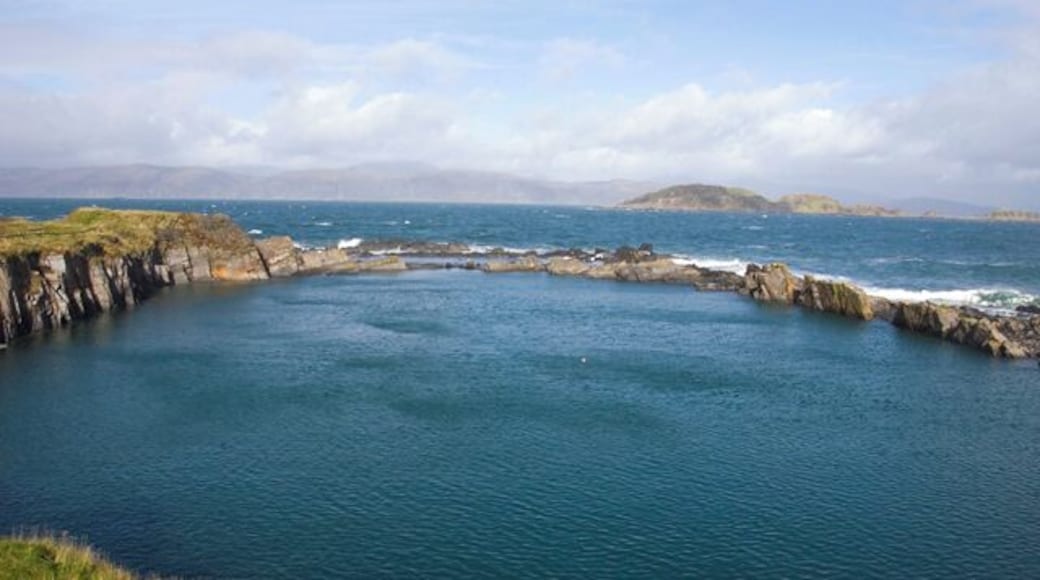 Quarry on Easdale The sea has filled this old quarry on the west coast of Easdale