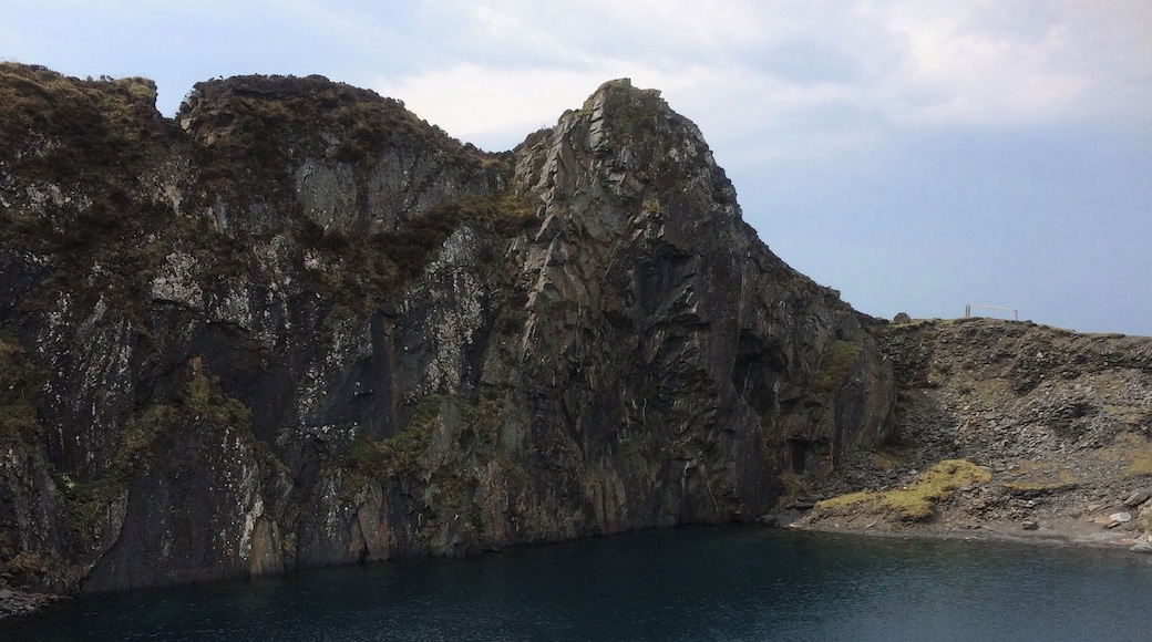 Old slate quarry easdale island