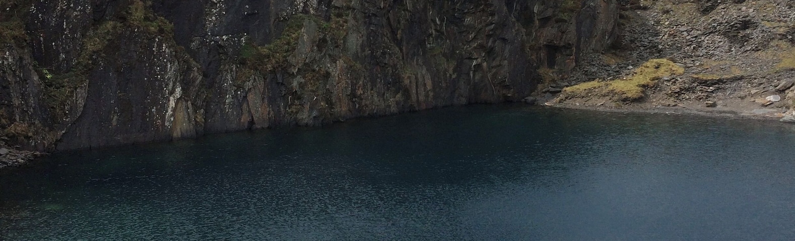 Old slate quarry easdale island