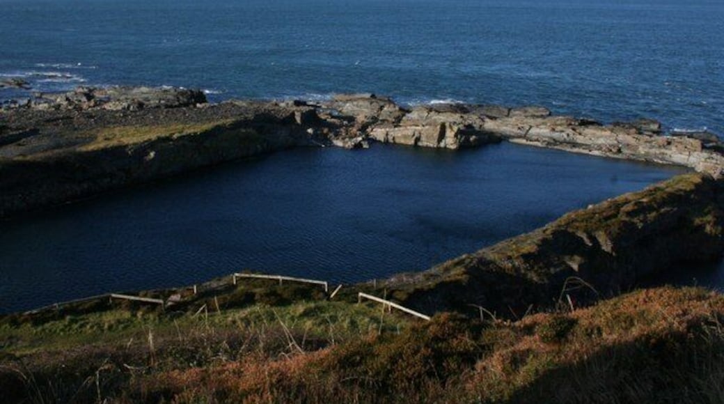 Disused quarry, Easdale Flooded quarry of the west side of Easdale island.