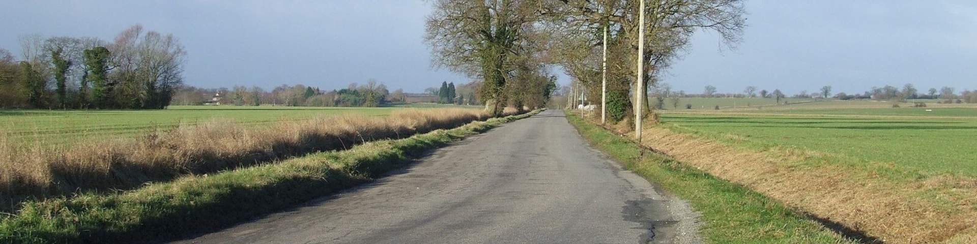 Straight Road Looking west along a minor road near to North Lopham, Norfolk.