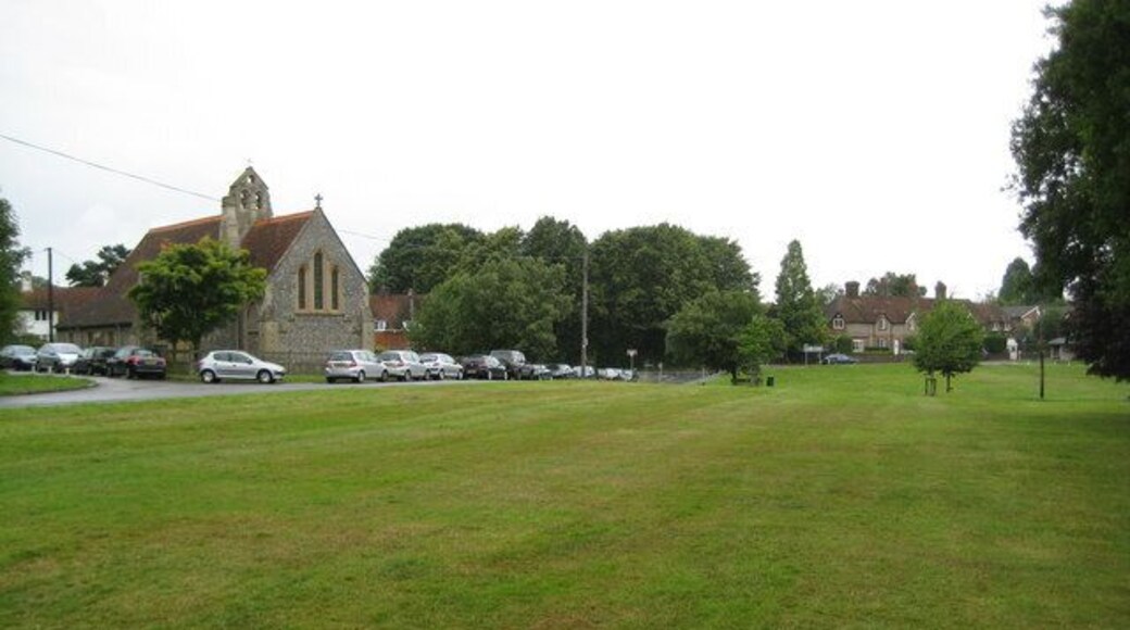 Ashley Green: The Green Judging by the number of cars the Church of St John, on the left, is a popular Sunday venue.