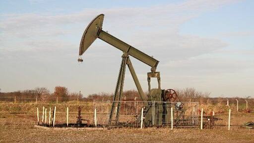 Nodding Donkey. An oil pump near Newton-on-Trent, these pumps are known locally as "nodding donkeys" ..... this one no longer nods.
