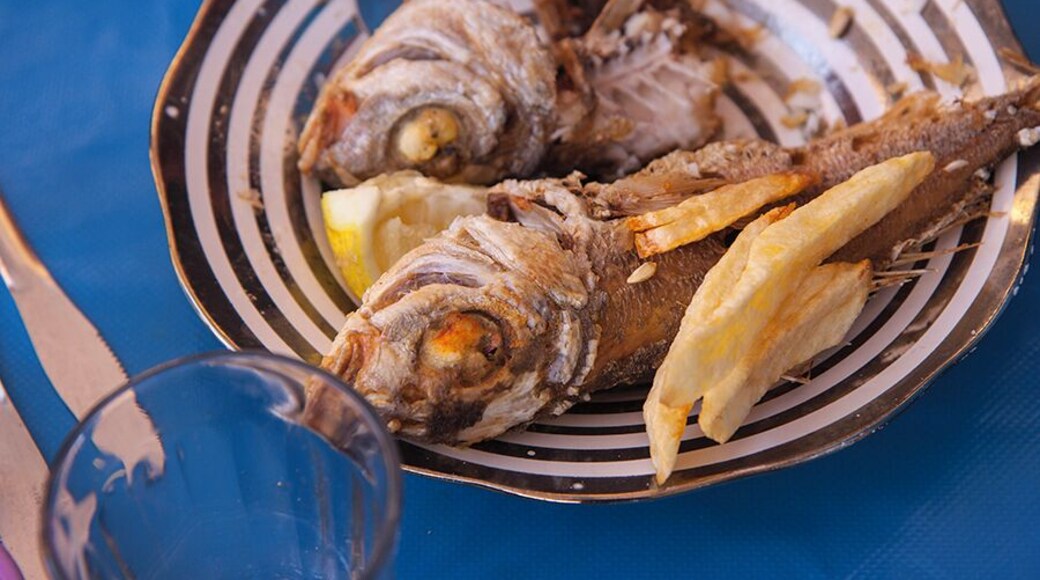 You get great fish in Tarfaya, eat and enjoy! Tarfaya is not a common destination for tourists in Morocco. But if you are travelling south in Africa and are crossing the border to West Sahara, this is a natural stopping point. Read more at: http://www.travelwithallsenses.com/tarfaya-goal-desert-expedition/