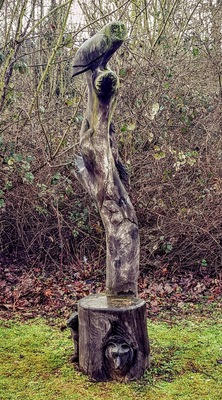 Tree carvings at Ladybelt Country Park