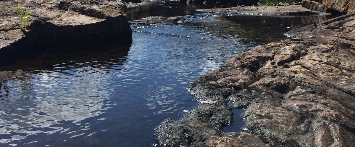 #AquaTrove. Beautiful Manuals River in Conception Bay South, Newfoundland on a beautiful sunny day