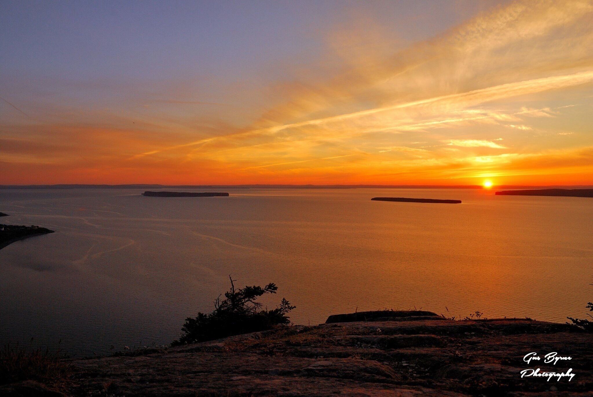 Sunset viewed form Topsail Mountain
