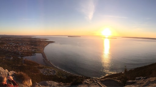 #springfun Sitting on Topsail Mountain overnight looking Conception Bay, Newfoundland watching the sun set on a beautiful Spring evening in May #spring fun #sunset #Newfoundland