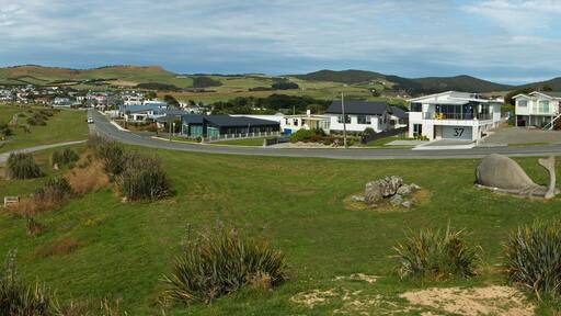 Panoramic view of Riverton,Southland on South Island of New Zealand