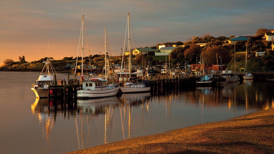 The lovely little seaside town of Riverton in Southland, New Zealand.