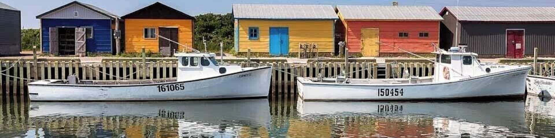 PEI has all sorts of tiny fishing harbours scattered around its shores, this is known for its lobster fleet.