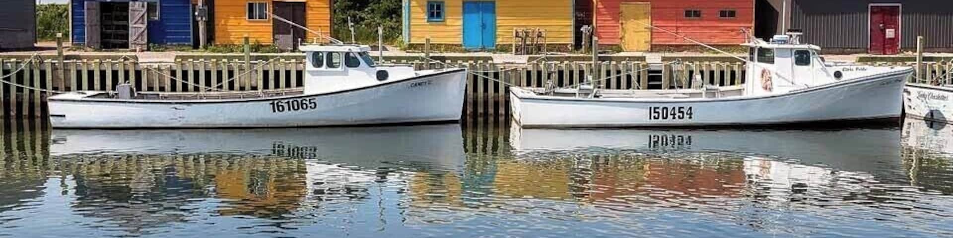 PEI has all sorts of tiny fishing harbours scattered around its shores, this is known for its lobster fleet.