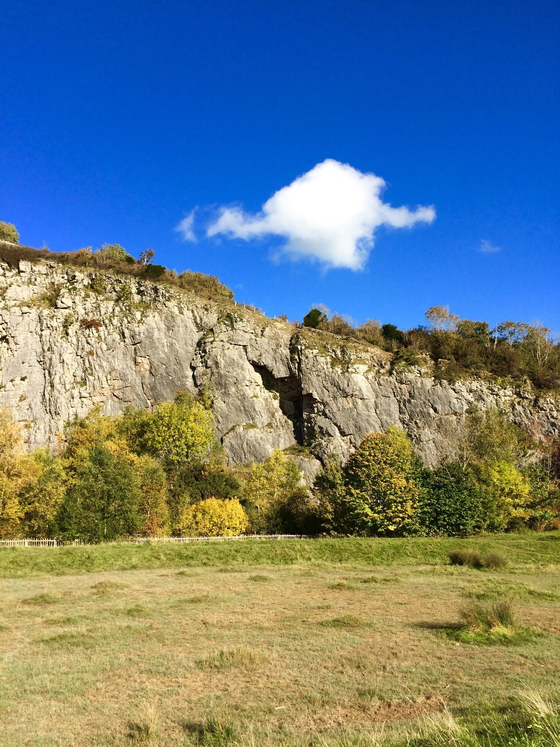 The only cloud in the sky. 
