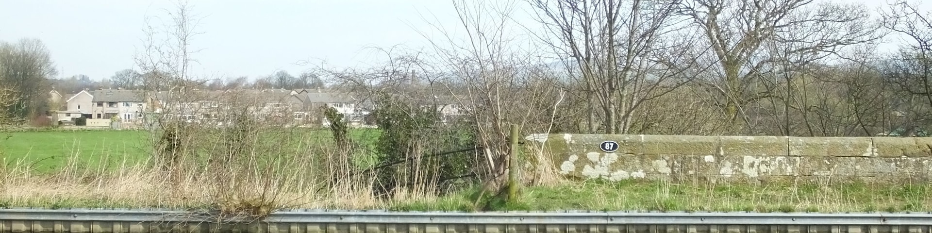 Galgate is south of Lancaster University , Lancaster, Lancashire. In the parish of Ellel, it is on the River Conder, A6 road, the Lancaster Canal, the West Coast Main Line and National Cycle Route 6. It is home to the former Galgate Silk Mill.