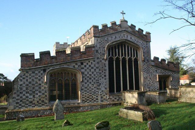 St Mary the Virgin parish church, Ewelme, Oxfordshire, seen from the east