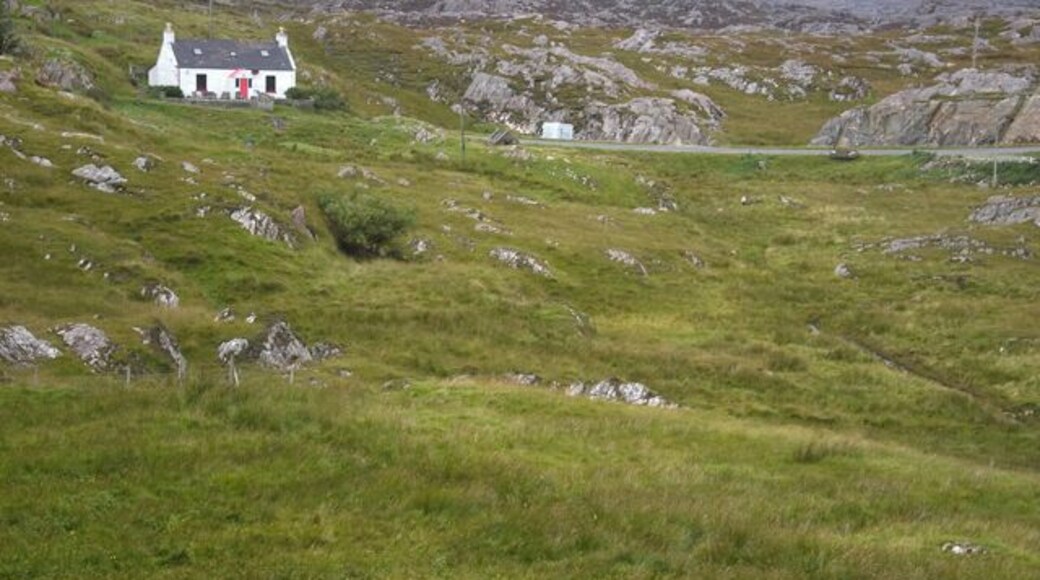 Cottage and hillside Fionnsbhagh