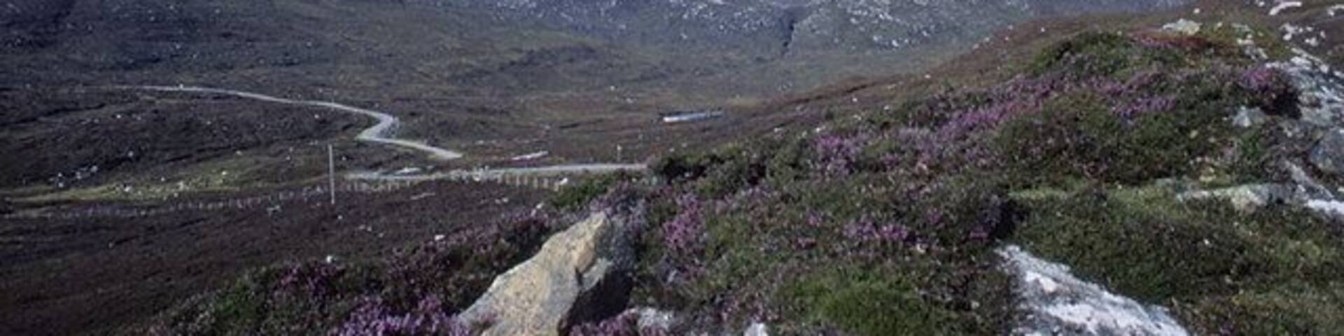 The Golden Road, Harris Looking towards Roineabhal and Bhoiseabhal