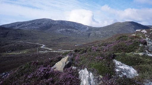 The Golden Road, Harris Looking towards Roineabhal and Bhoiseabhal