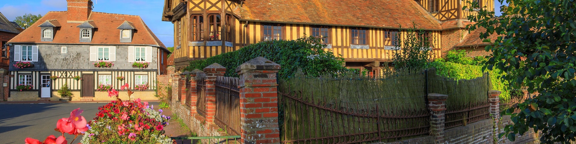 The village of Beuvron-en-auge, Normandy, France