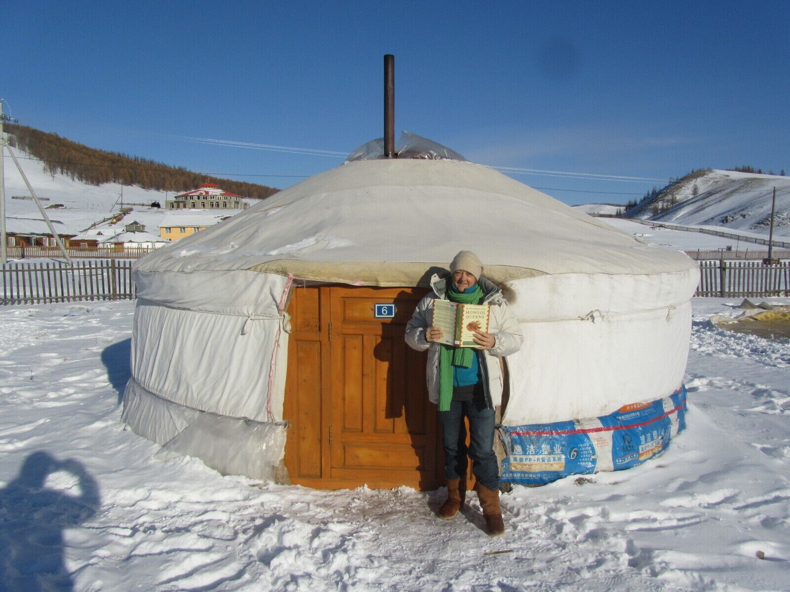 A standout memory - reading about the secret life of the Mongol Queens while staying in a ger in the snow.