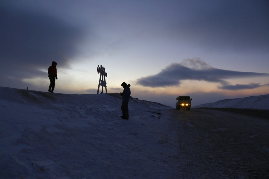 We stopped for a photo op. Along the road to Murun from Ulaan Baatar