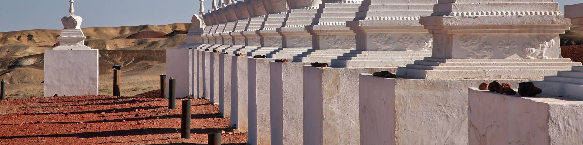 Earth energy center - northern entrance to Shambhala in Gobi desert near Sainshand. Mongolia