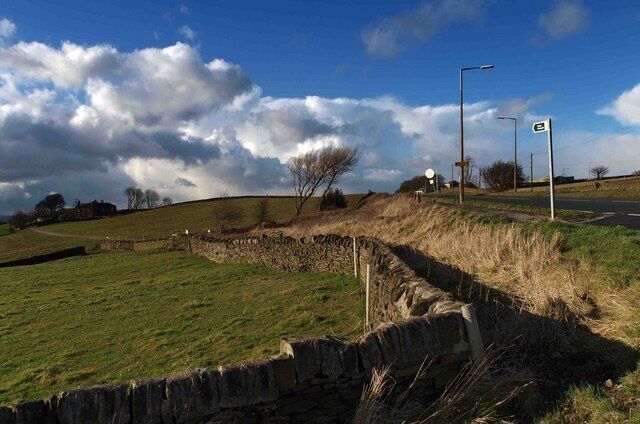 Alongside the A629 Thurgoland Sheffield to Huddersfield Road.