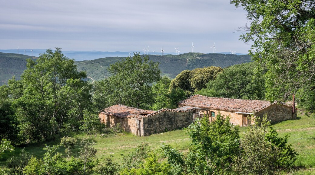 Mountain barns near the Codés Sanctuary. Navarre, Spain