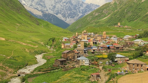 Ushguli (in the Svaneti region in northwestern Georgia) is a community of four villages, and claims to be the highest permanently inhabited settlement in Europe.
Ushguli is inhabited by an ethnic group called the Svans and is characterised by its Svan towers - used as familial living quarters, fortified fortresses of defense, and personal treasuries.
To read more about the places I visited on my 10-day Georgia itinerary by public transport, click on the following link.
https://galloparoundtheglobe.com/a-10-day-georgia-itinerary-by-public-transport/
