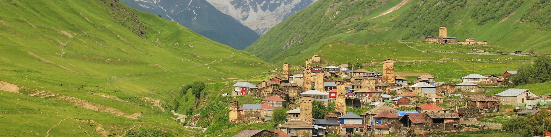 Ushguli (in the Svaneti region in northwestern Georgia) is a community of four villages, and claims to be the highest permanently inhabited settlement in Europe.
Ushguli is inhabited by an ethnic group called the Svans and is characterised by its Svan towers - used as familial living quarters, fortified fortresses of defense, and personal treasuries.
To read more about the places I visited on my 10-day Georgia itinerary by public transport, click on the following link.
https://galloparoundtheglobe.com/a-10-day-georgia-itinerary-by-public-transport/