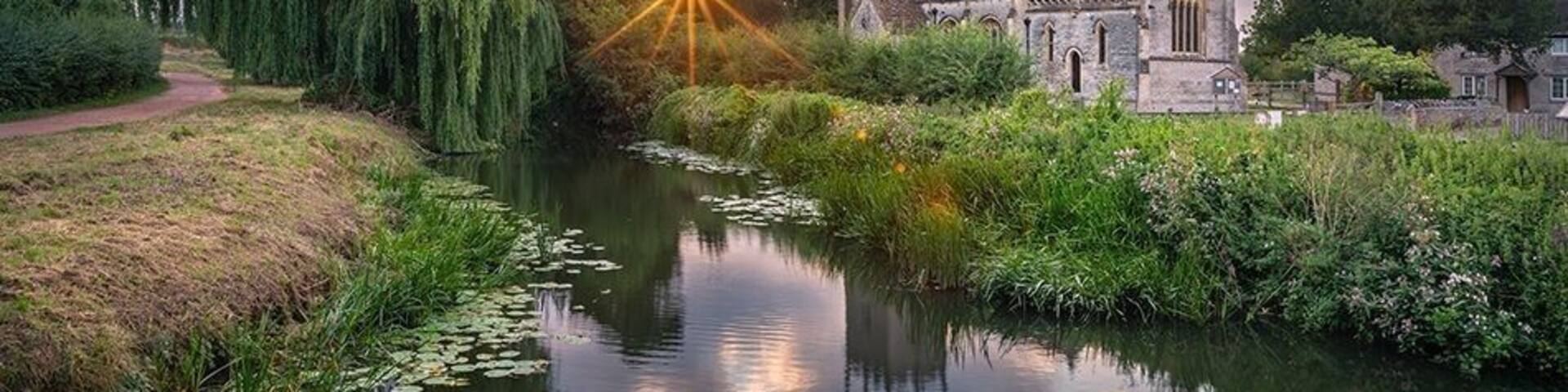 Cloud reflections at West Lydford