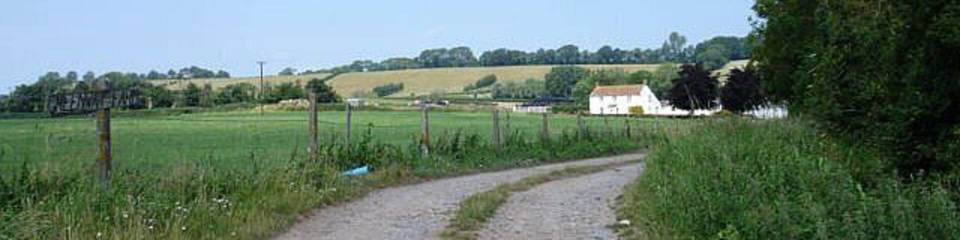 Greenway Farm, Greinton. To the west of the village, nestling at the foot of the Polden Hills.