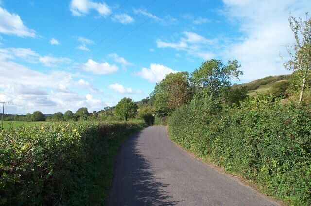 Billicombe Lane, Moorlinch Leading westwards to the village of Stawell.