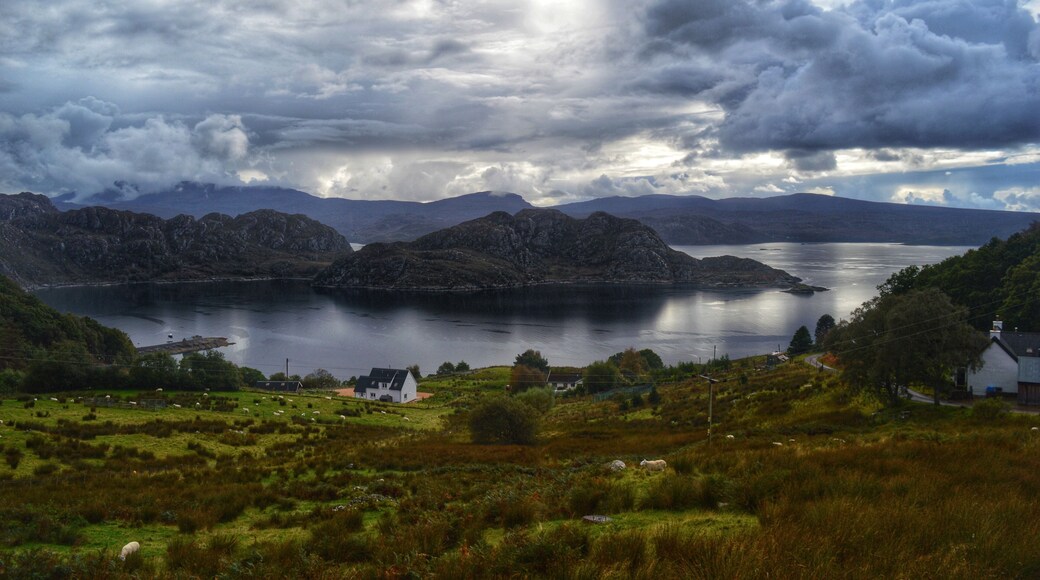 The fabulous little village, at the end of the road at Lower Diabaig in the Scottish Highlands