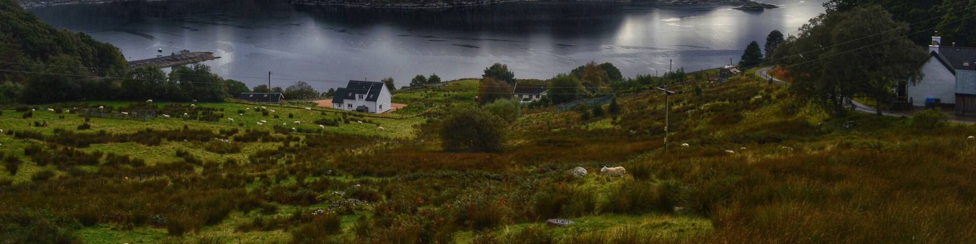 The fabulous little village, at the end of the road at Lower Diabaig in the Scottish Highlands