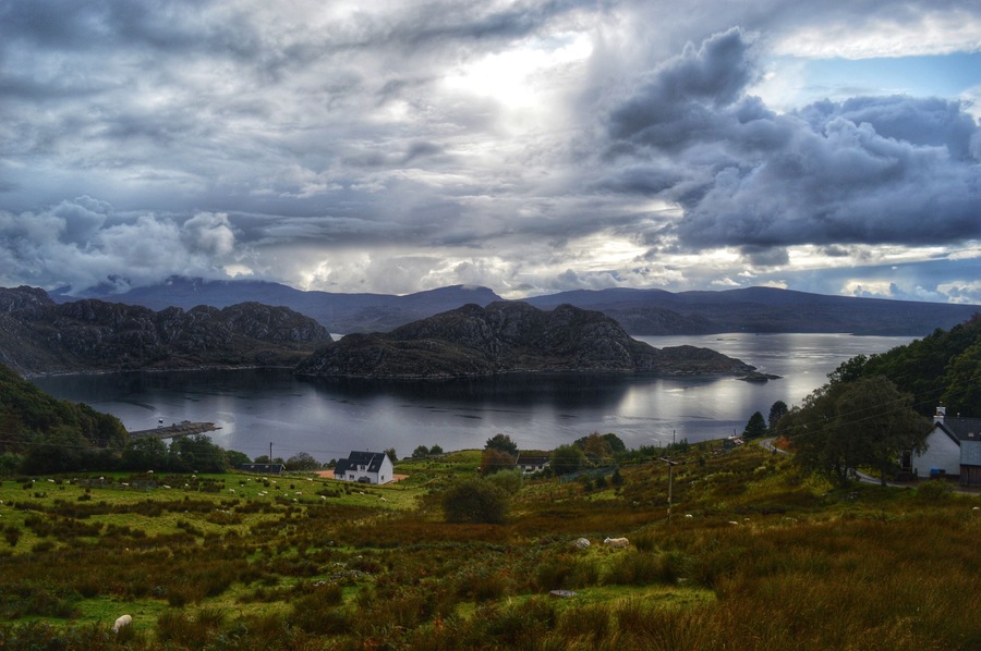 The fabulous little village, at the end of the road at Lower Diabaig in the Scottish Highlands