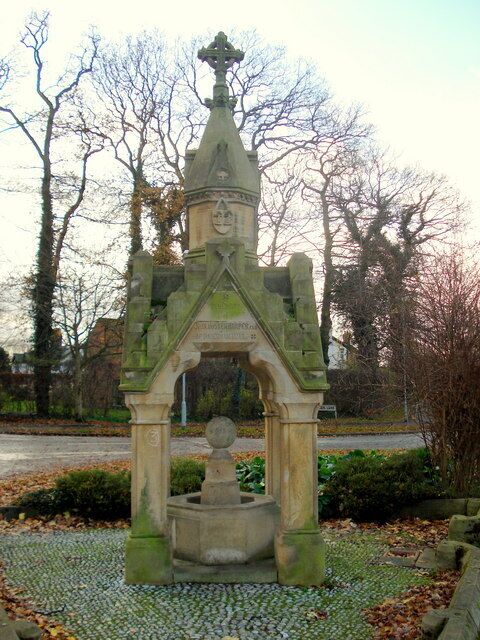 Memorial London Road Davenham Memorial at junction of London Road and Fountain Lane Davenham. Inscription reads; "In Memory of John Hosken Harper of Davenham Hall"