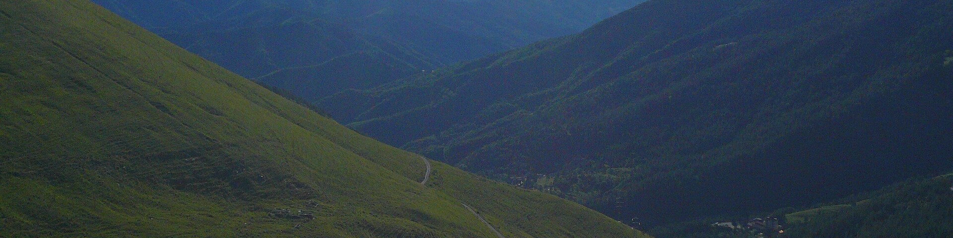 The Mediterranean from Triora Ski Station