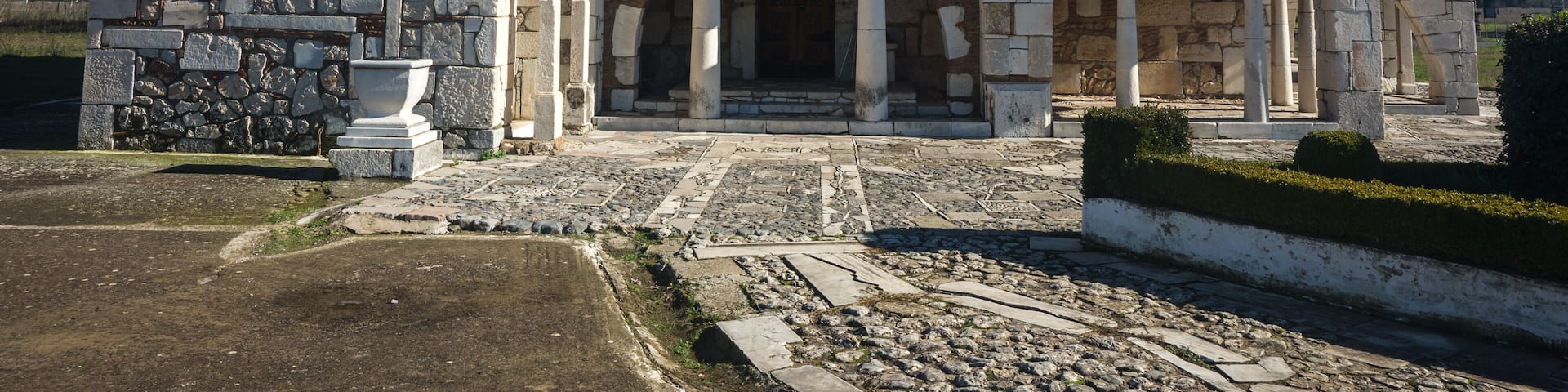Church at Ancient Mantineia, Arcadia, Peloponnese, Greece