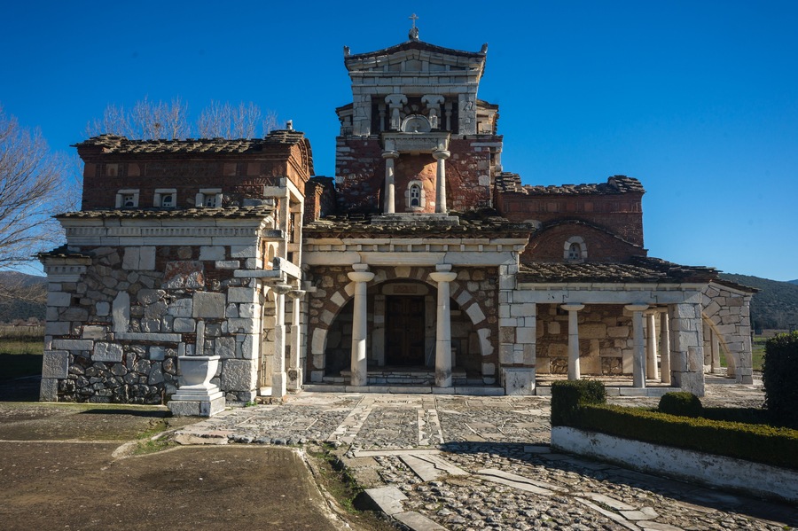 Church at Ancient Mantineia, Arcadia, Peloponnese, Greece