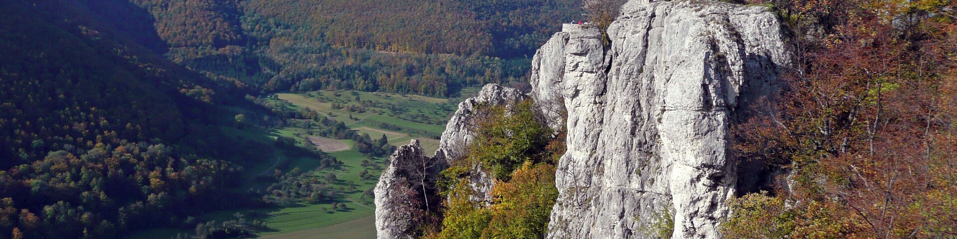 Ruine Reußenstein (erbaut 1270 als Ministerialburg, Herrschaft Teck, Kontrolle des Albaufstiegs bis in das Spätmittelalter)