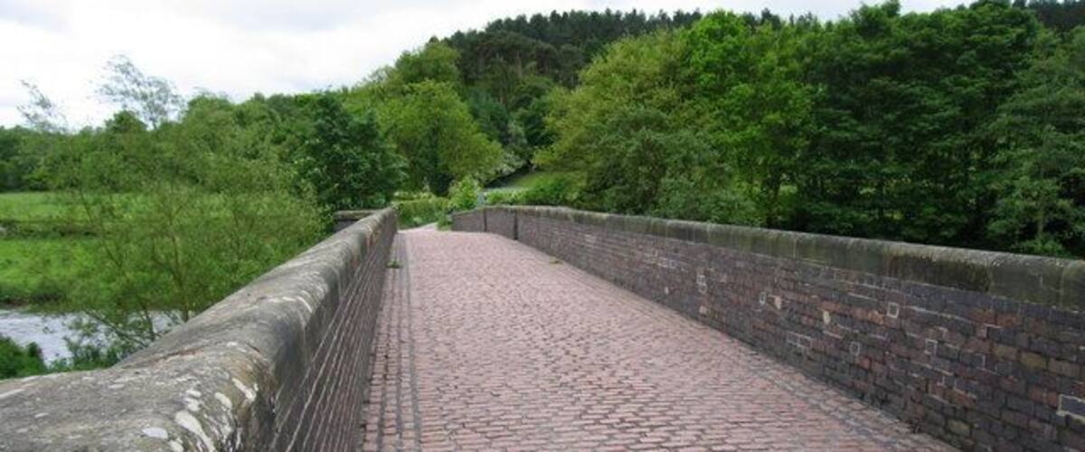 Bridge over the river Trent. This is from the Little Heywood side of the river looking towards Seven Springs.